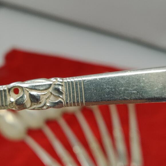 Set of 8 Tsp Oneida Community MORNING STAR Silverplate TeaSpoons - Picture 1 of 15